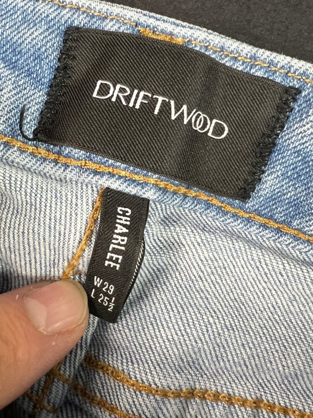 Driftwood Jeans Women's 31x25* Charlee High Rise Wide Leg Crop Blue Denim Tag 29 - Picture 8 of 16